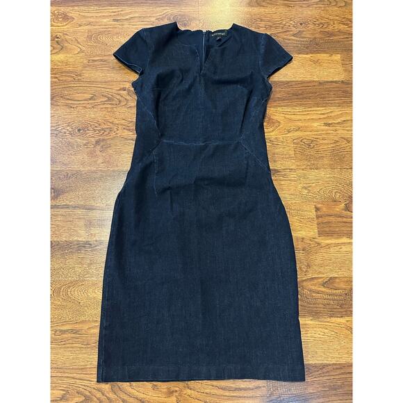 Banana Republic Women’s Denim Sheath Dress – Size 6 Tall Classic Fall Piece - Picture 1 of 9
